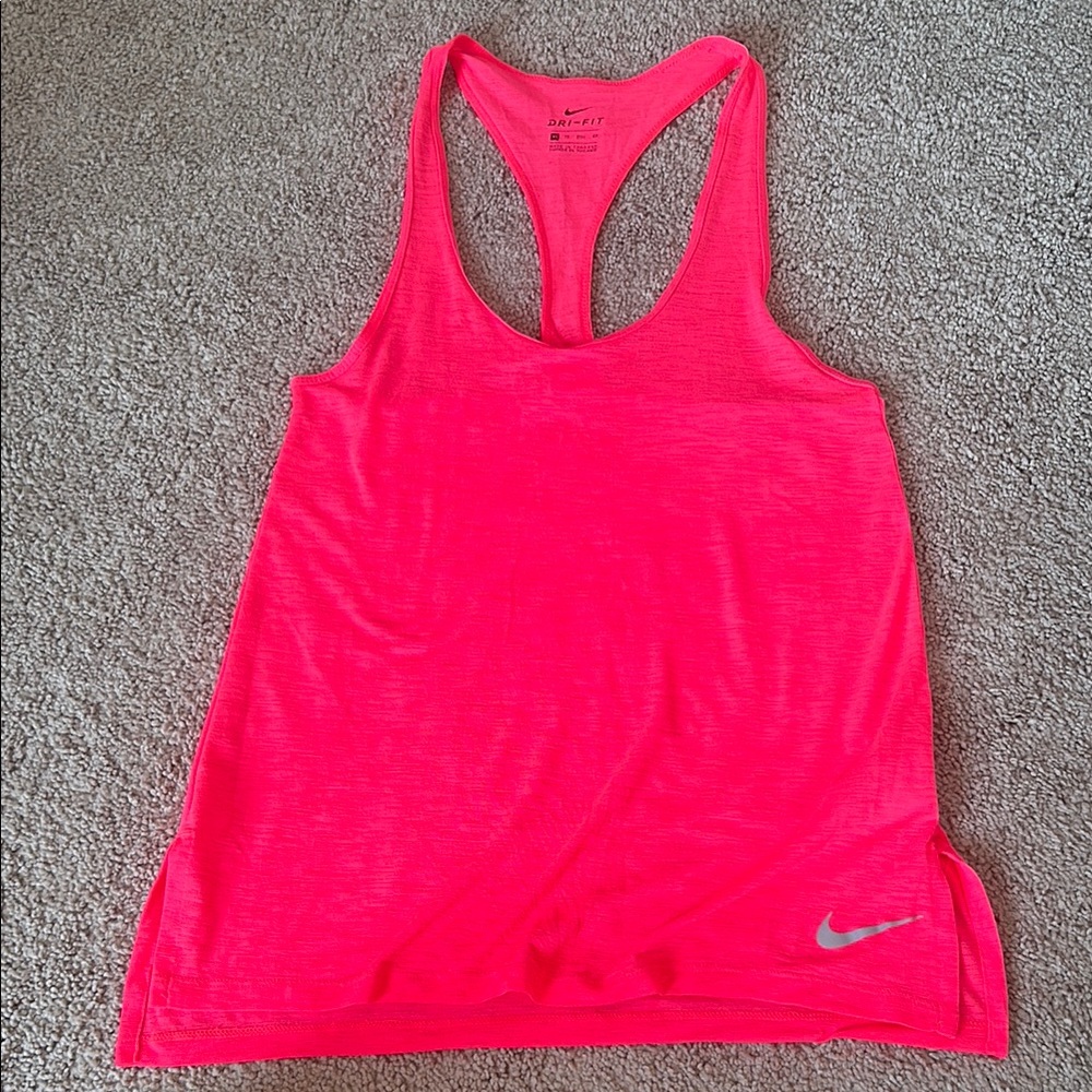 Nike Pink Tank Top Moisture-Wicking Athletic Wear
